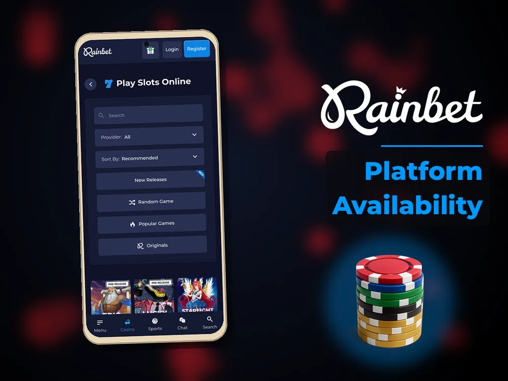 rainbet - Platform Availability