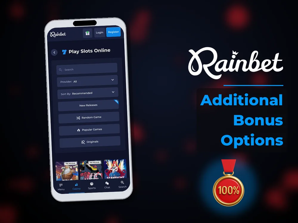 rainbet - Additional Bonus Options
