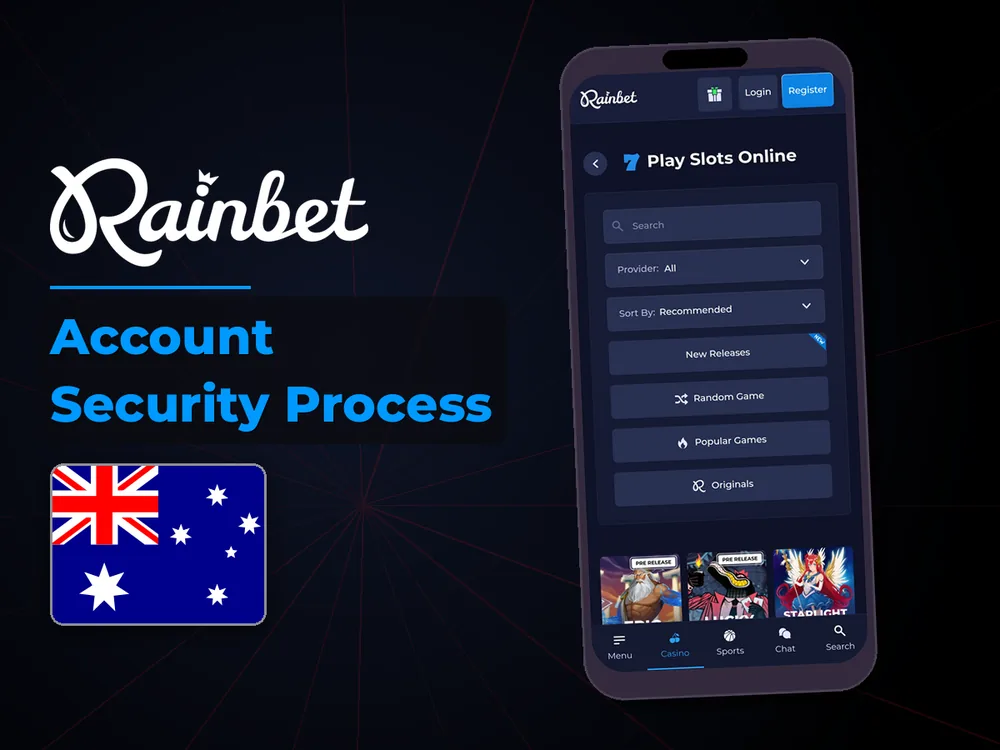 rainbet - Account Security Process
