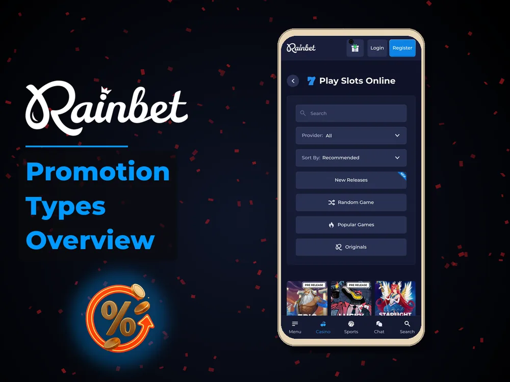 rainbet - Promotion Types Overview