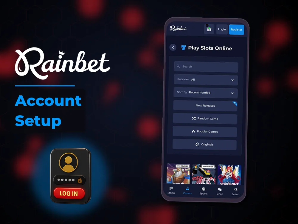rainbet - Account Setup