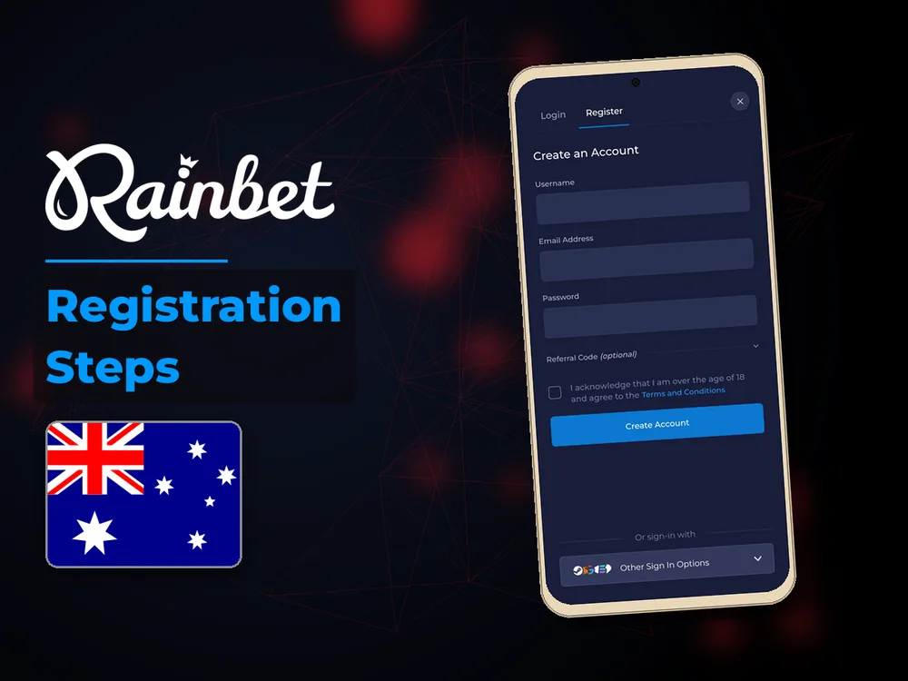 rainbet - Registration Steps